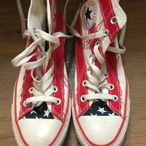 American flag converse sneakers